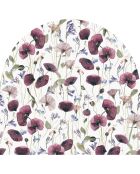 Tête de lit en vinyle Arco Amapolas Sobre multicolore - 90x90 cm