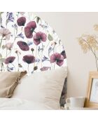 Tête de lit en vinyle Arco Amapolas Sobre multicolore - 90x90 cm