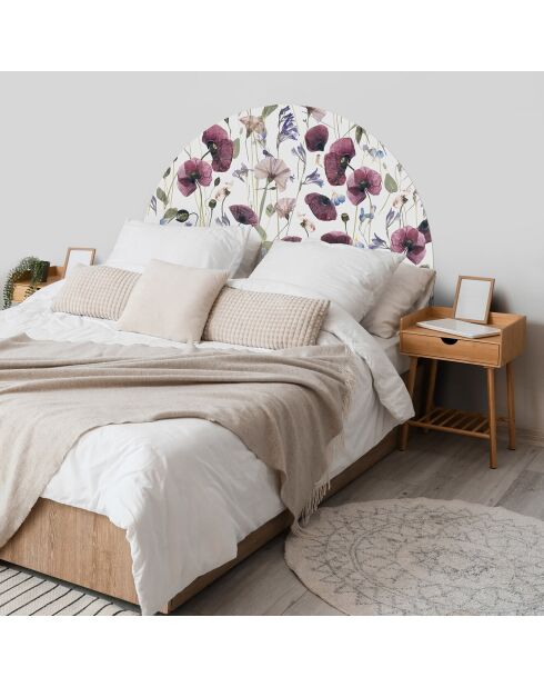 Tête de lit en vinyle Arco Amapolas Sobre multicolore - 90x90 cm