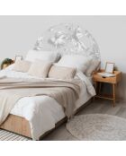 Tête de lit en vinyle Arco Bohemio gris - 90x90 cm