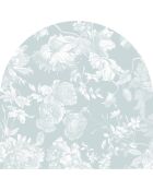 Tête de lit en vinyle Arco Bohemio bleu - 90x90 cm