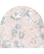 Tête de lit en vinyle Arco Bohemio rose - 90x90 cm