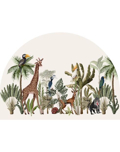 Tête de lit en vinyle Arco Infantil Selva multicolore - 120x165 cm