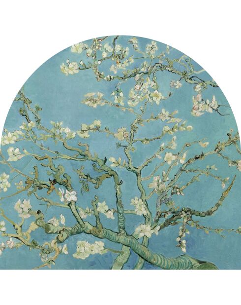 Testiera in vinile blu Almendro - 160x165 cm