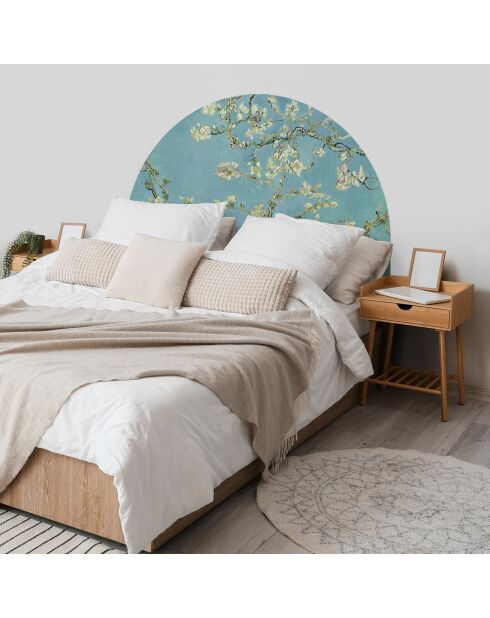 Testiera in vinile blu Almendro - 90x90 cm