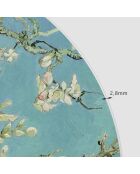 Tête de lit en vinyle Almendro bleu - 90x90 cm