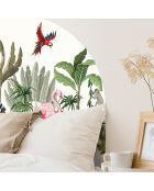 Tête de lit en vinyle Arco Infantil Selva 3 multicolore - 127x165 cm