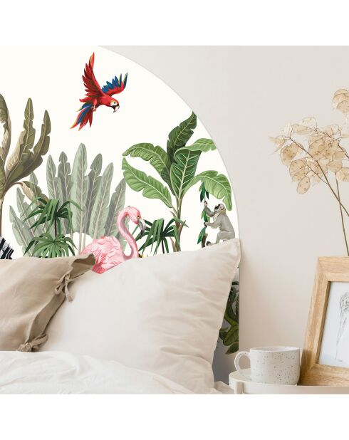 Testiera per letto Arco Infantil Selva 3 in vinile multicolore - 127x165 cm