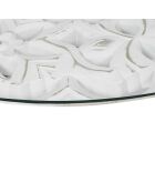 Mesita arabesca beige/blanco - 50x41,5x50 cm