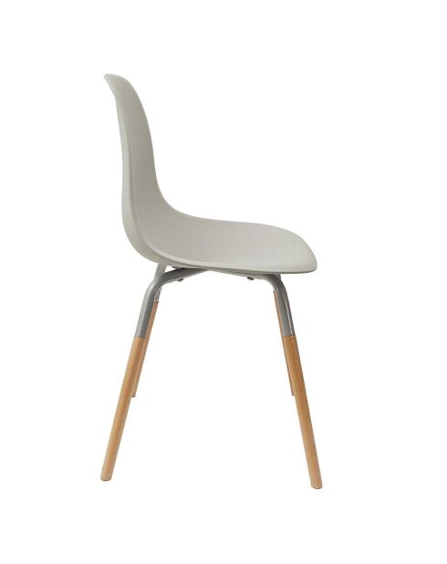 4 Chaises scandinaves Phenix gris/marron - 55x81.9x45.9 cm