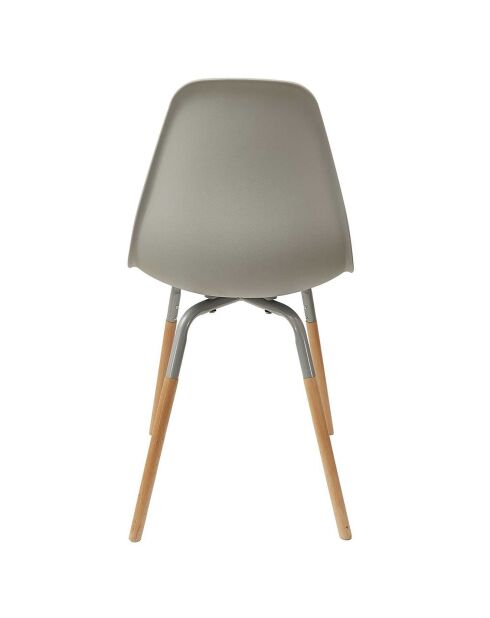 4 Chaises scandinaves Phenix gris/marron - 55x81.9x45.9 cm