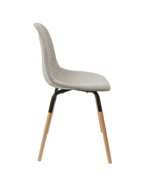 4 Chaises scandinaves Phenix m4 gris/marron - 52.3x85.8x46.8 cm