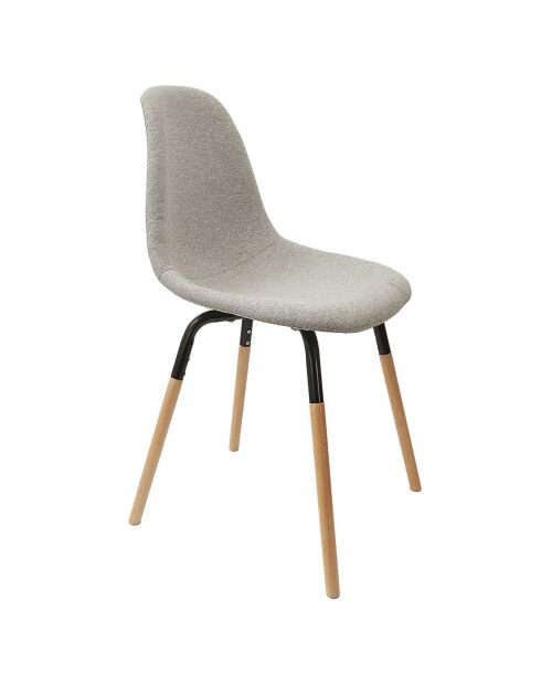 4 Chaises scandinaves Phenix m4 gris/marron - 52.3x85.8x46.8 cm