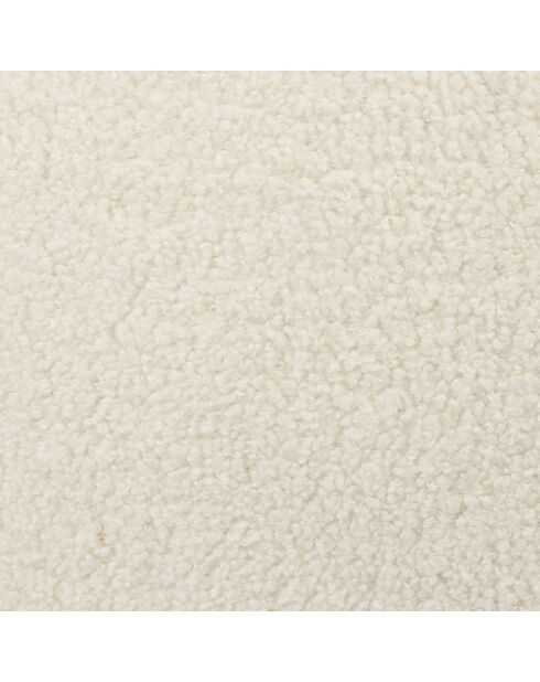 2 Fauteuils bouclette Loki marron/blanc/noir - 76x55x51.5 cm