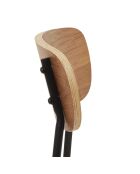 4 Chaises bouclette Loki marron/blanc/noir - 46x78.3x48 cm