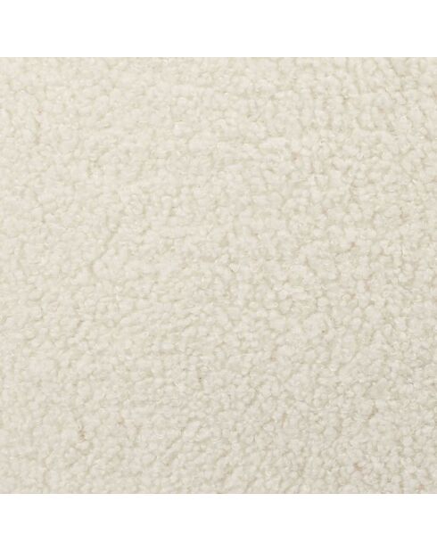 4 Chaises bouclette Loki marron/blanc/noir - 46x78.3x48 cm