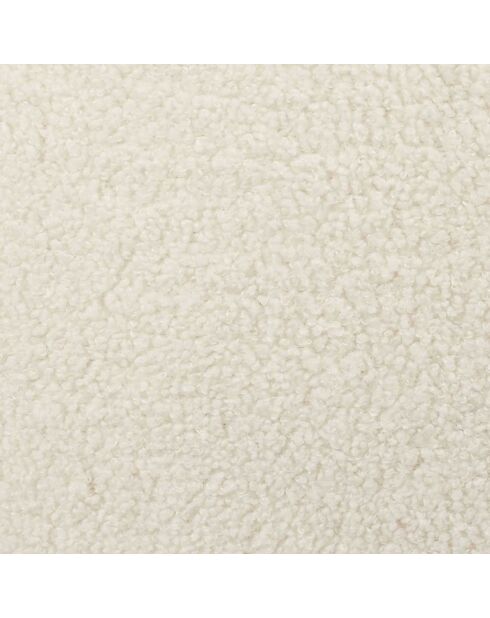 4 Chaises bouclette Loki marron/blanc/noir - 46x78.3x48 cm