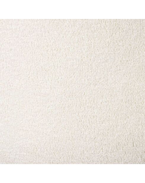 4 Chaises bouclette Freya blanc/marron - 50x86x44 cm