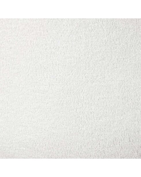Fauteuil bouclette Hella blanc/marron - 80x75x61 cm