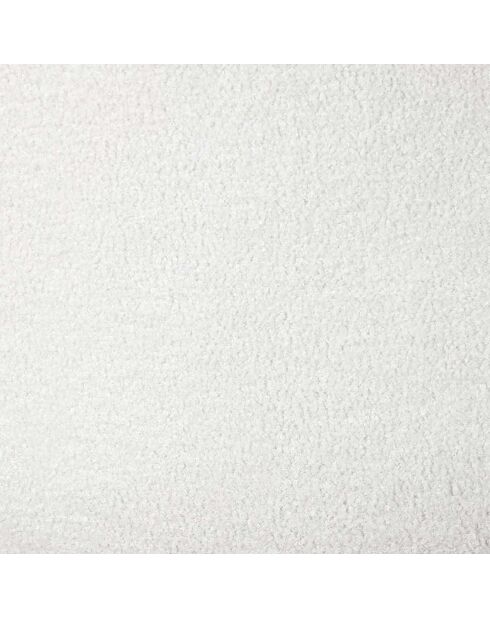 Fauteuil bouclette Hella blanc/marron - 80x75x61 cm