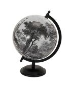 Globe déco Black Forest blanc/noir - 21.4x31x21.4 cm