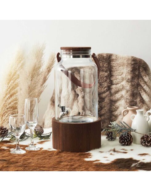 Springbrunnen 6L braun - 20x41x20 cm