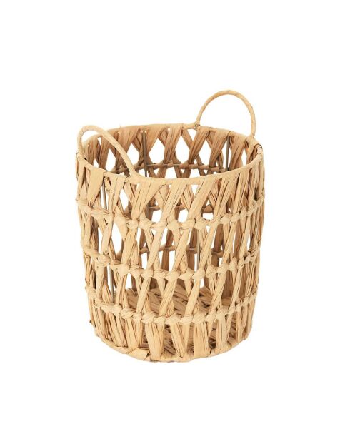 3 Paniers ajourés avec anse marron