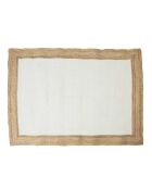Tapis en Jute & Coton beige - 120x170 cm