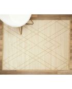 Tapis en Jute & Coton beige - 120x170 cm