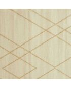 Tapis Londres fil métallisé blanc/beige - 150x200 cm