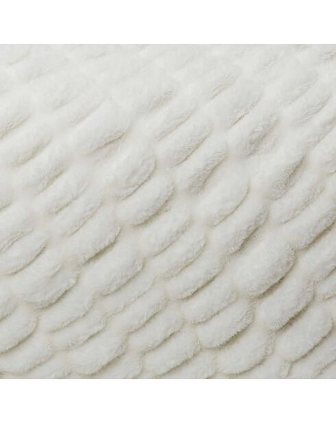 Plaid imitation fourrure luxury blanc - 140x200 cm