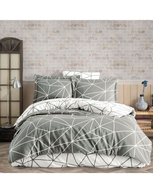 Set copripiumino Metaverse bianco/grigio