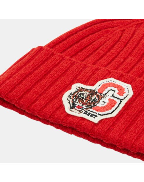 Bonnet 100% Laine Tiger G rouge