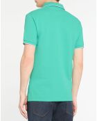 Polo Slim Fit vert moyen