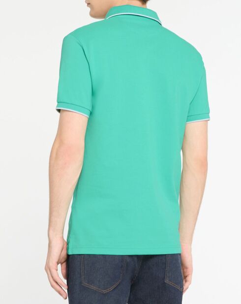 Polo Slim Fit vert moyen