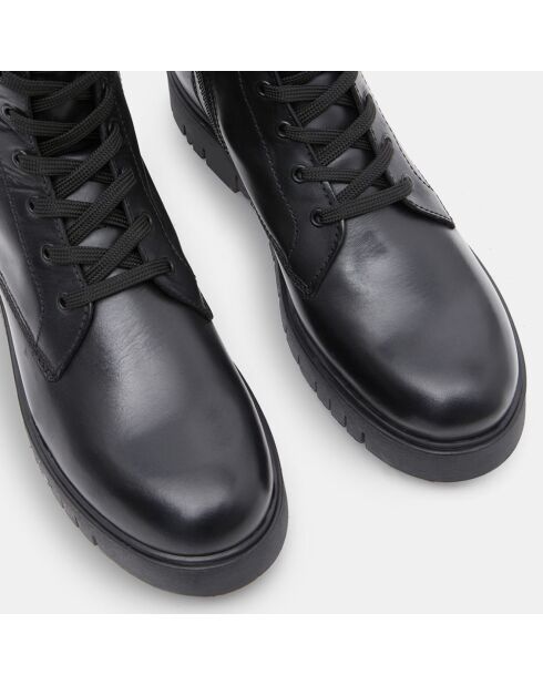 Boots en Cuir Sustainable noires