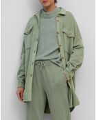 Surchemise en Jersey Coton Bio Oversized vert clair