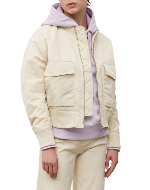 Blouson Patch Logo beige