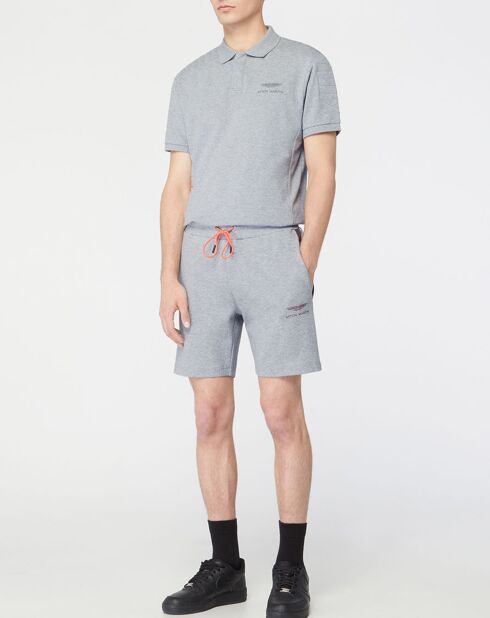 Bermuda Regular Fit Galon Aston Martin Racing gris chiné