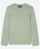 Pull en Coton Organic & Cachemire vert d'eau