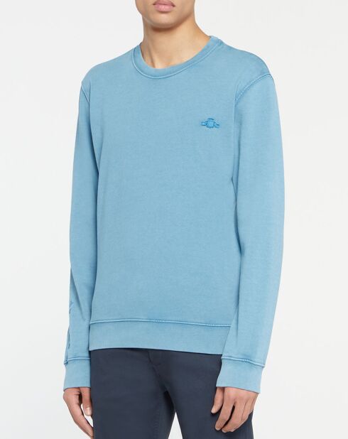 Sweat en Coton Organique Essentials Cn bleu clair