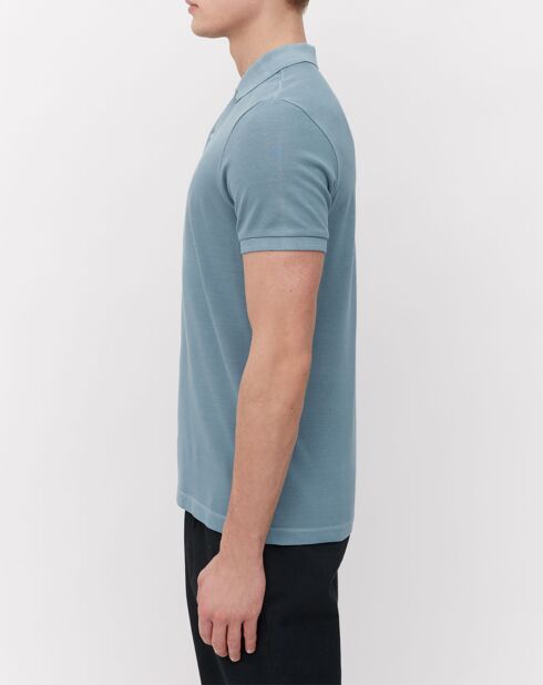 Polo manches courtes Piqué Sf bleu ciel