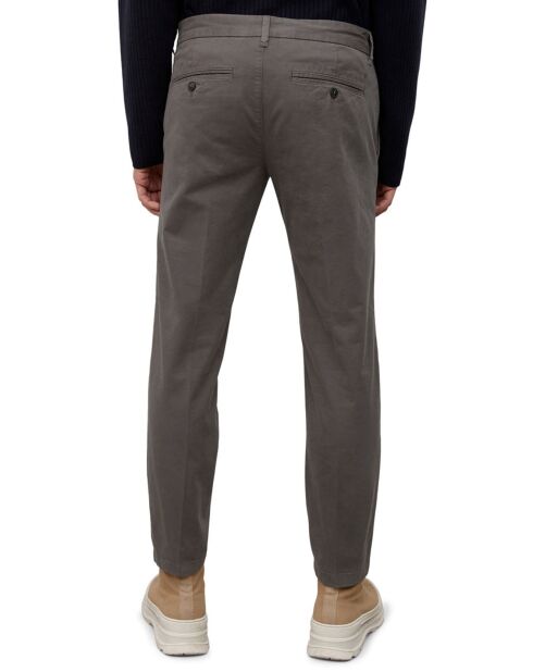 Pantalon Coton Bio Stig Tappered Leger gris foncé