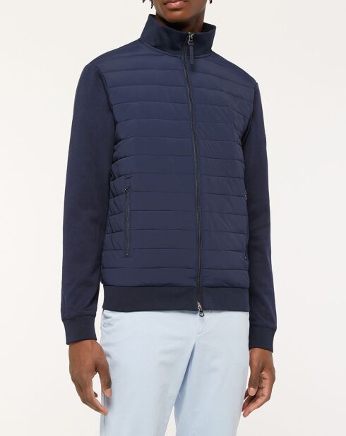 Blouson Bimatière Media bleu marine