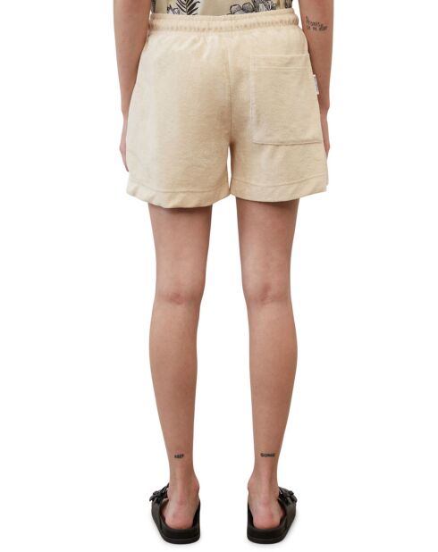 Short Eponge beige moyen