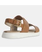 Sandales en Cuir Dandra camel