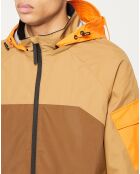 Blouson Technique Color block marron/beige