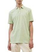 Polo manches courtes Jersey Coton Organic vert d'eau