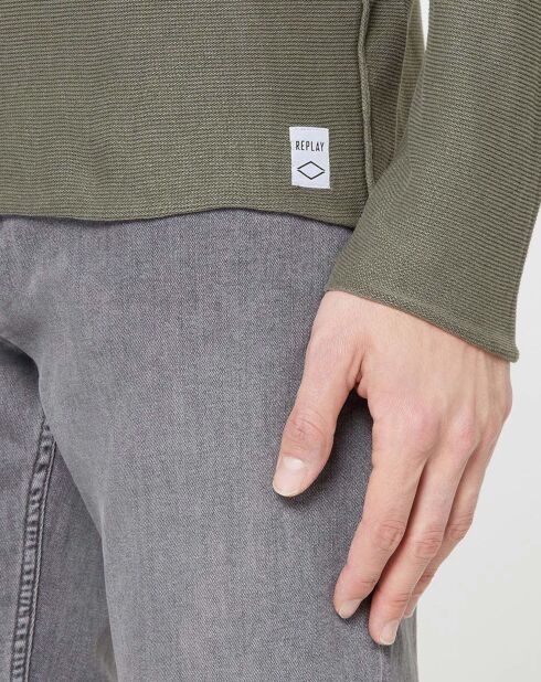 Pull Surpiqure Class kaki