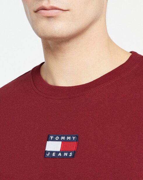 T-Shirt Tommy Badge bordeaux